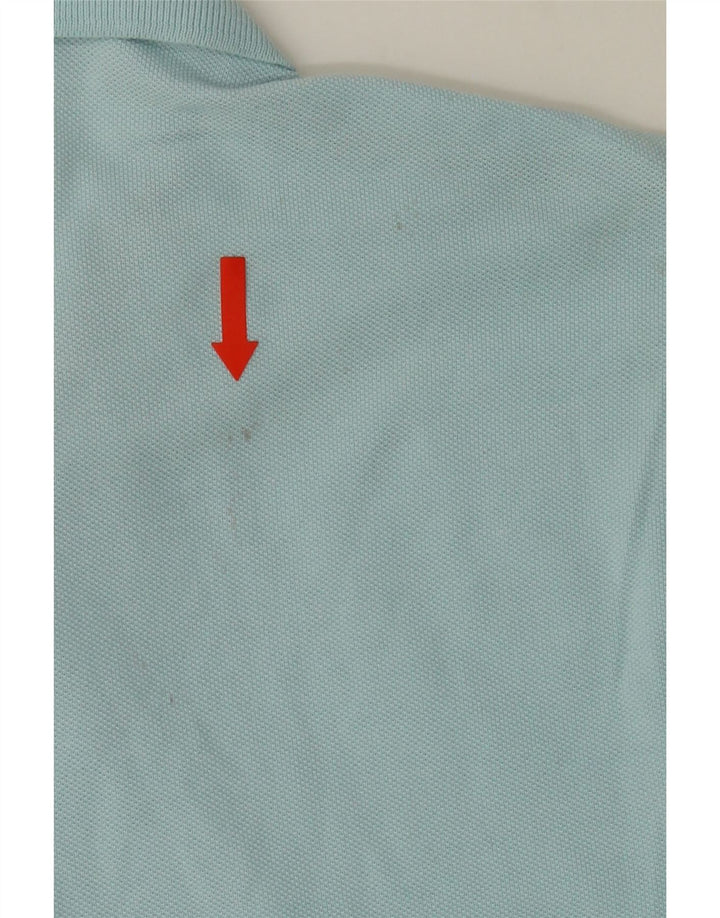 EDDIE BAUER Mens Polo Shirt Medium Blue Cotton Vintage Eddie Bauer and Second-Hand Eddie Bauer from Messina Hembry 