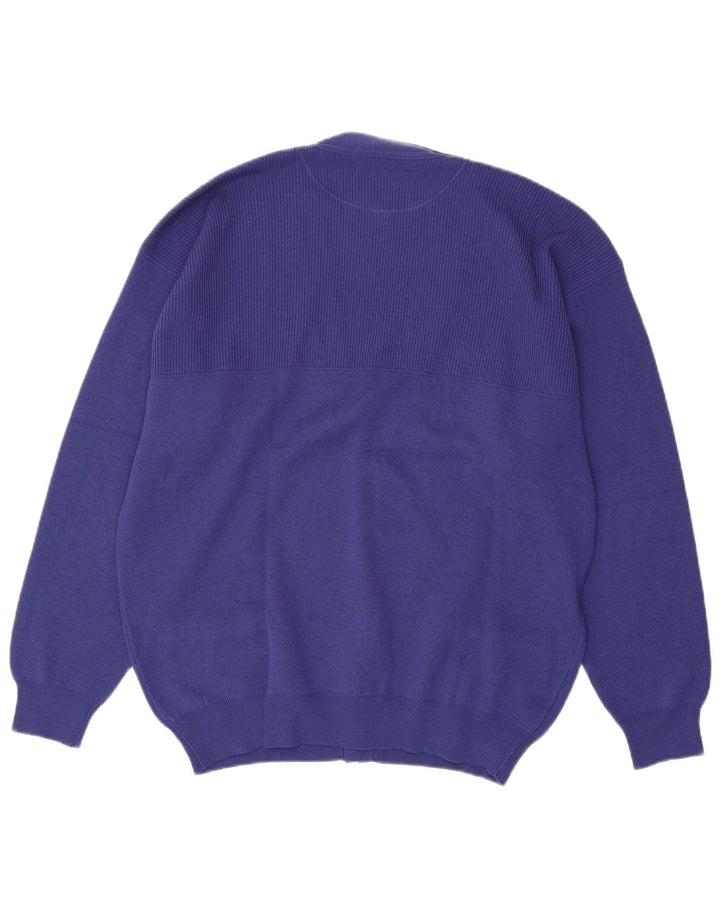LES COPAINS Herre Cardigan Sweater Stor Blå