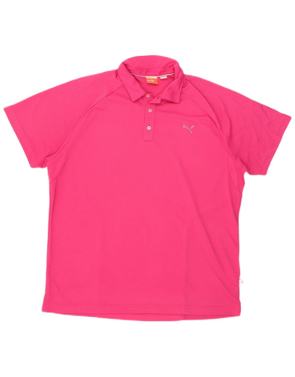 Puma Polo Shirt til mænd XL Pink Polyester