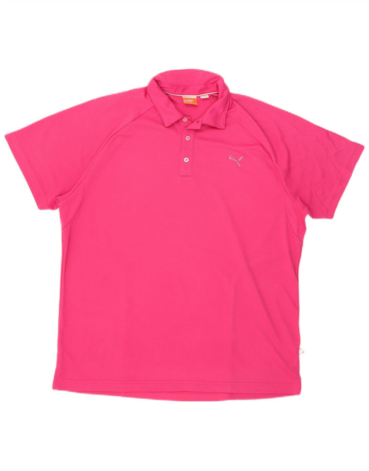 Puma Polo Shirt til mænd XL Pink Polyester