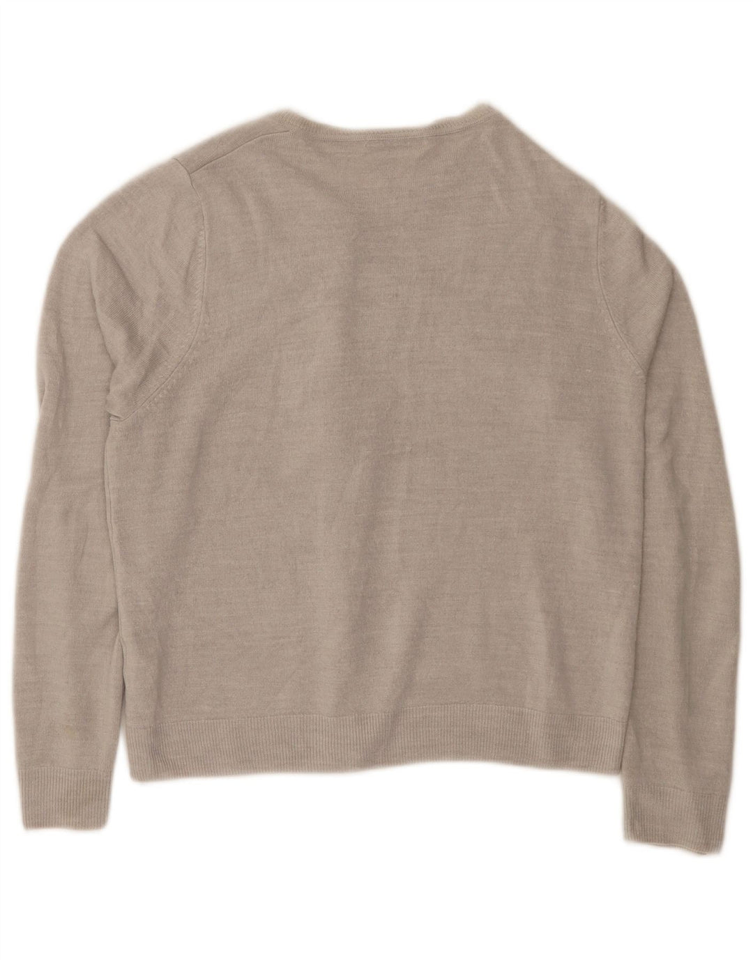 Marks & Spencer Dame Cardigan Sweater UK 14 Stor Grå Akryl