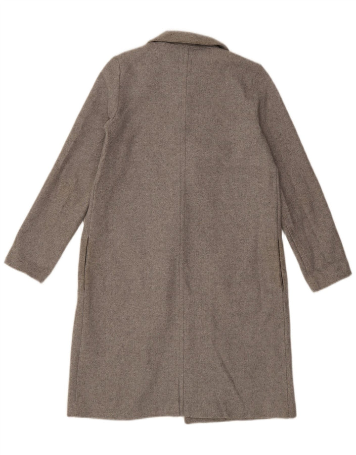 Zara Dame Overfrakke UK 10 Lille Grå Polyester