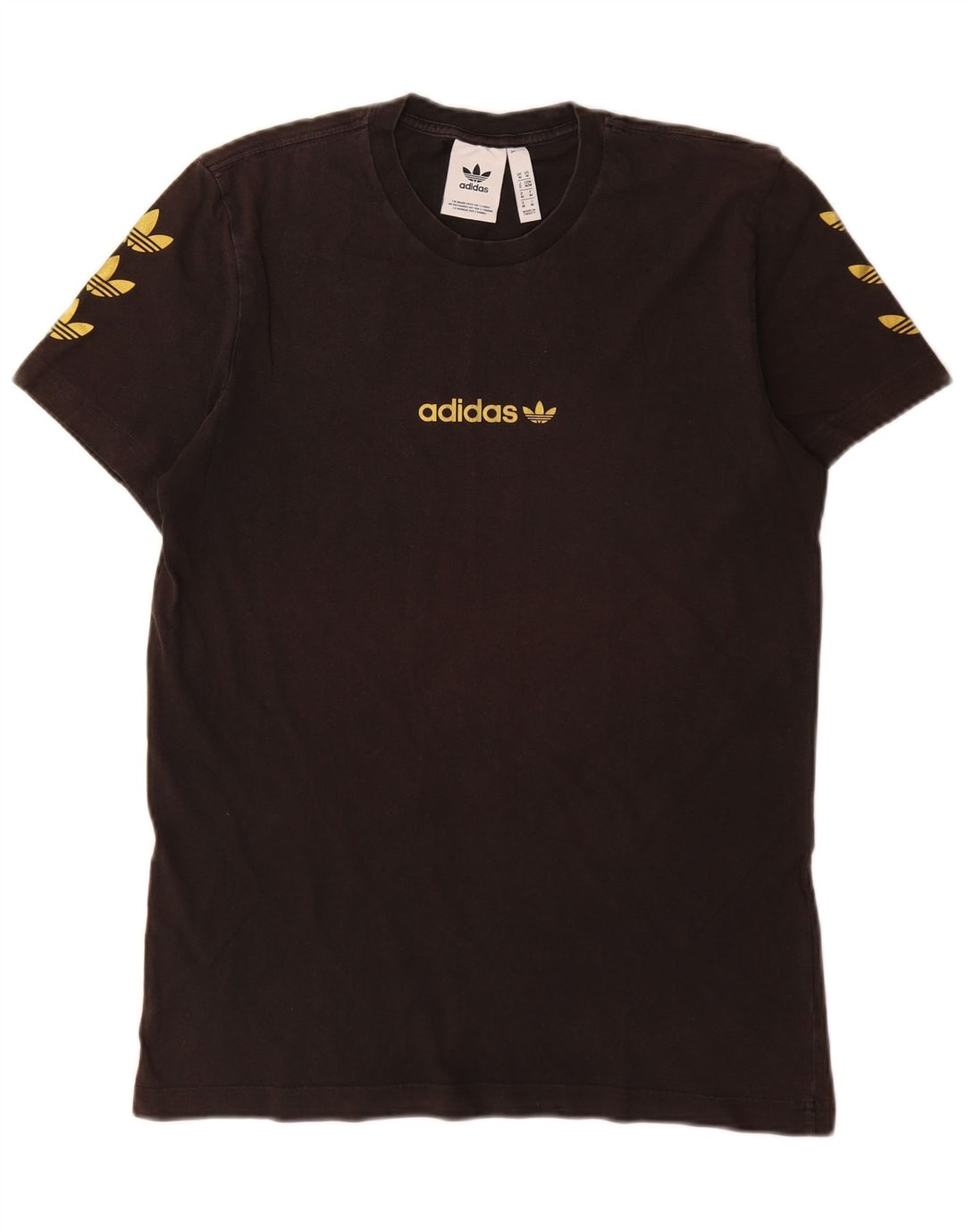 Adidas Herre grafisk T-shirt Top Medium Sort