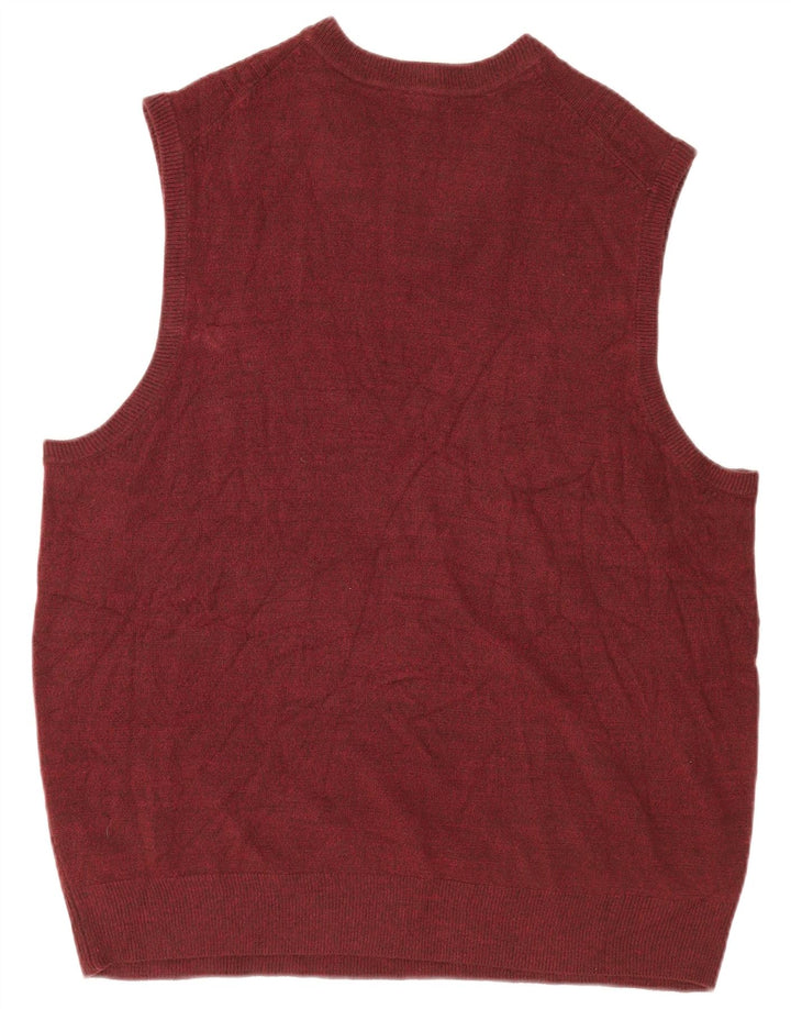 DOCKERS Herrevest Tank Top 2XL Burgundy ternet akryl