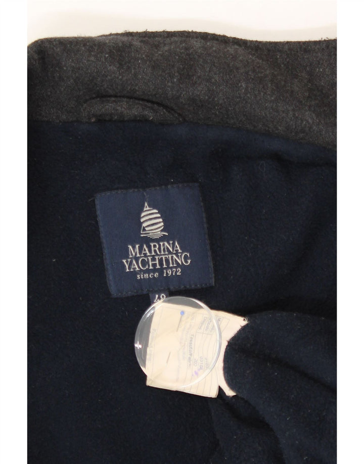 MARINA YACHTING Mens Utility Jacket IT 48 Medium Grey Wool Vintage Marina Yachting and Second-Hand Marina Yachting from Messina Hembry 