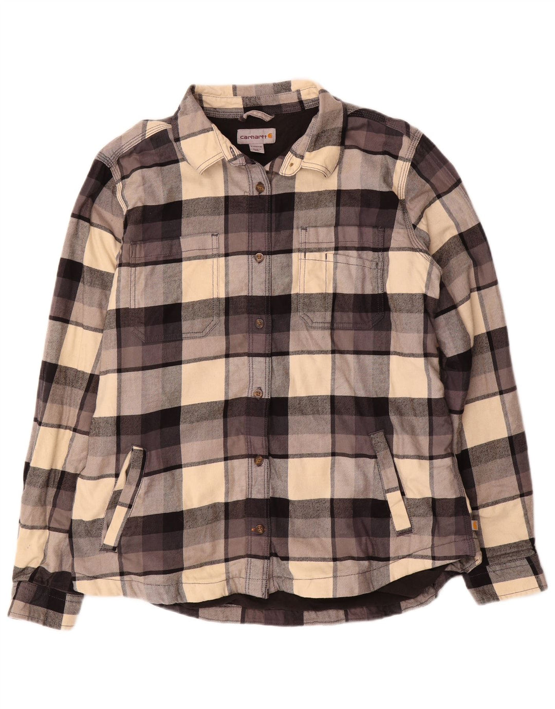 Carhartt Dame Lumberjack Flanell Shirt US 12/14 Large Multicolored Check