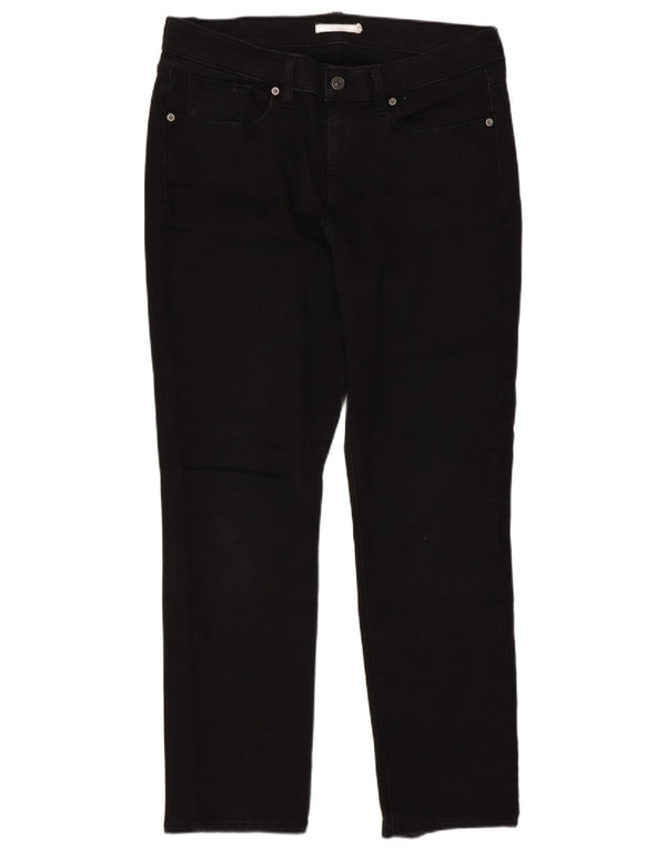 Levi's klassiske lige jeans til kvinder W32 L30 sort bomuld