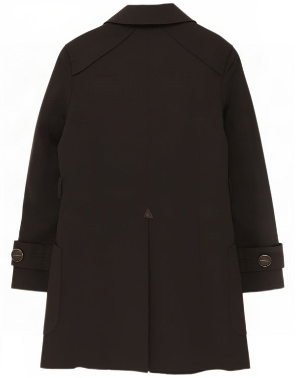 Zara Herre Trench Coat UK 40 Stor Sort Bomuld