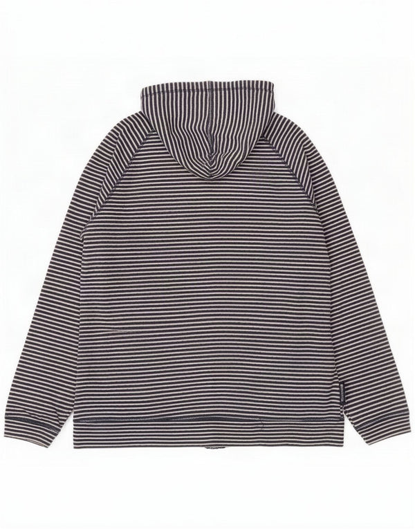 Mountain Warehouse Womens Zip Hoodie Sweater UK 18 XL Navy Blue Striped