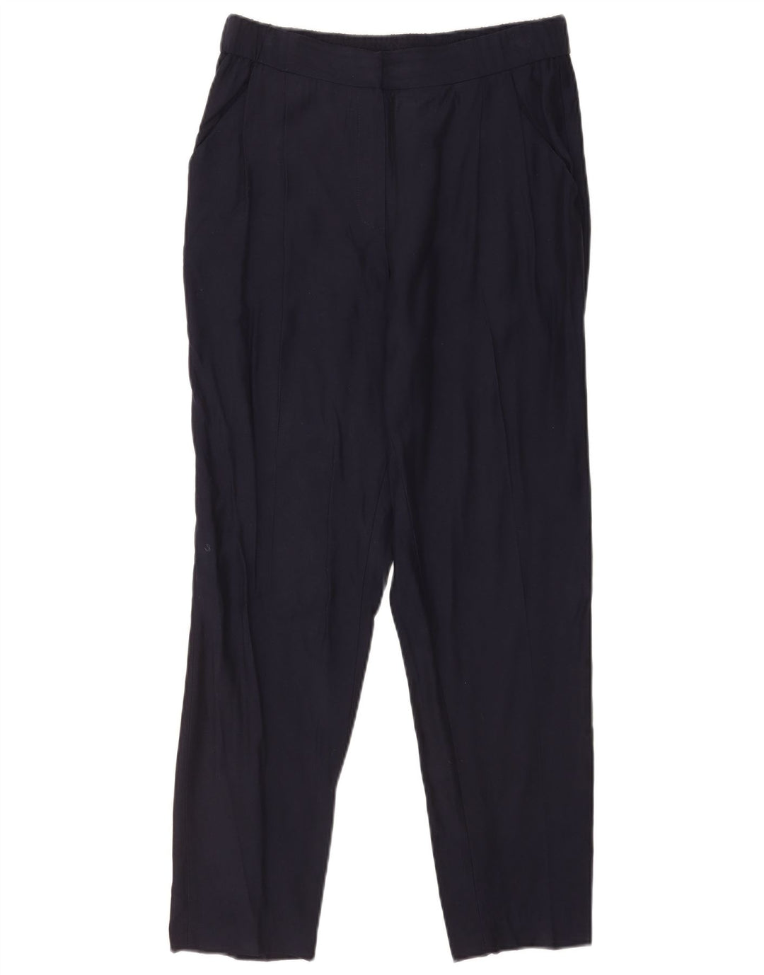 Massimo Dutti Lige Chinobukser til kvinder EU 40 Medium W30 L29 Marineblå