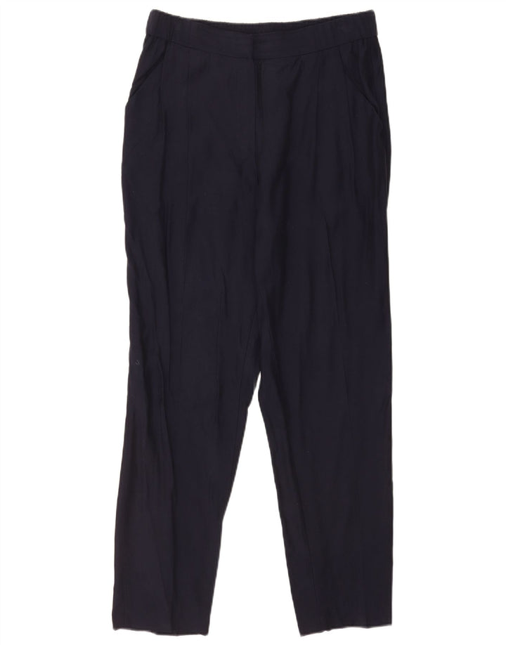 Massimo Dutti Lige Chinobukser til kvinder EU 40 Medium W30 L29 Marineblå