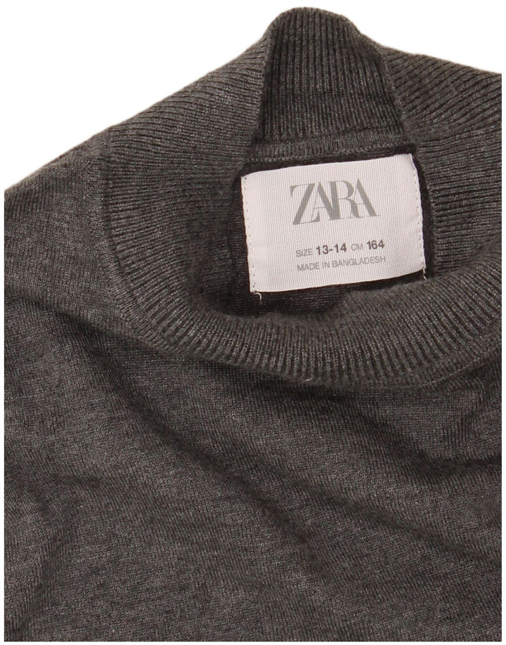 ZARA Drenge Turtle Neck sweater 13-14 år Grå