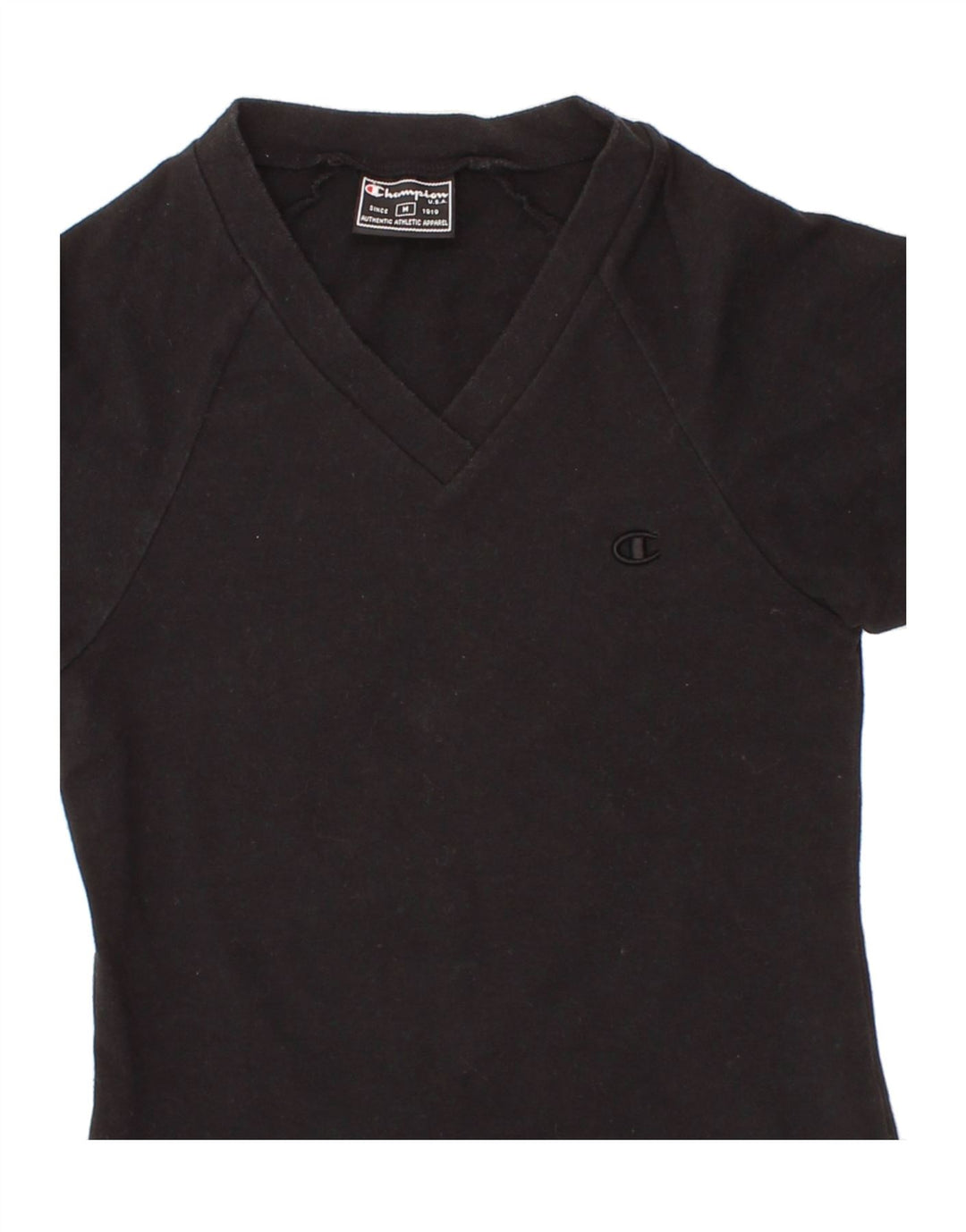 CHAMPION Girls T-Shirt Top 9-10 Years Medium Black Cotton Vintage Champion and Second-Hand Champion from Messina Hembry 