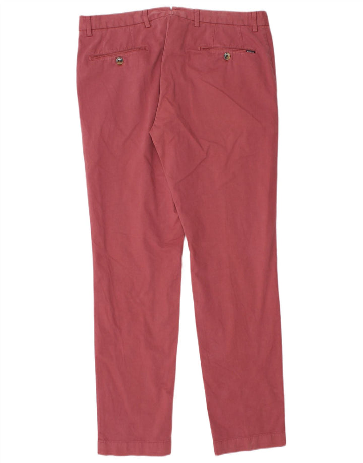 Hackett Herre Slim Suit Bukser W33 L31 Pink Bomuld