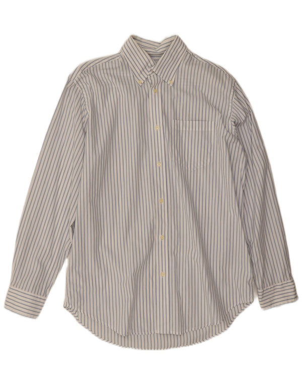 Best Company Herre Classic Fit Shirt Medium White Pinstripe