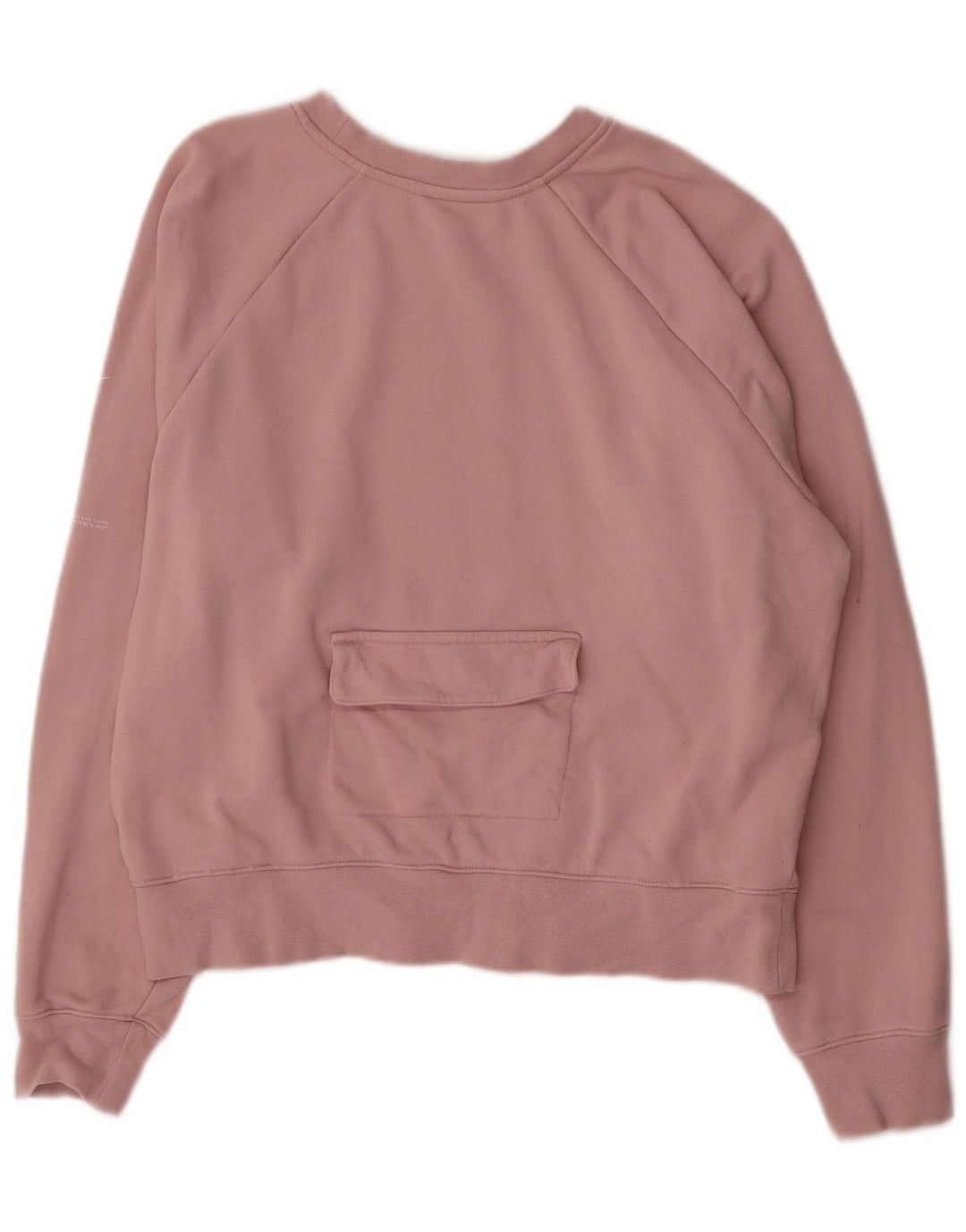 Nike Dame Sweatshirt Jumper UK 16 Large Pink Bomuld
