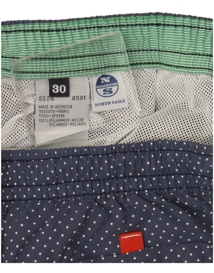 North Sails Herre badeshorts Medium Marineblå Plettet polyamid