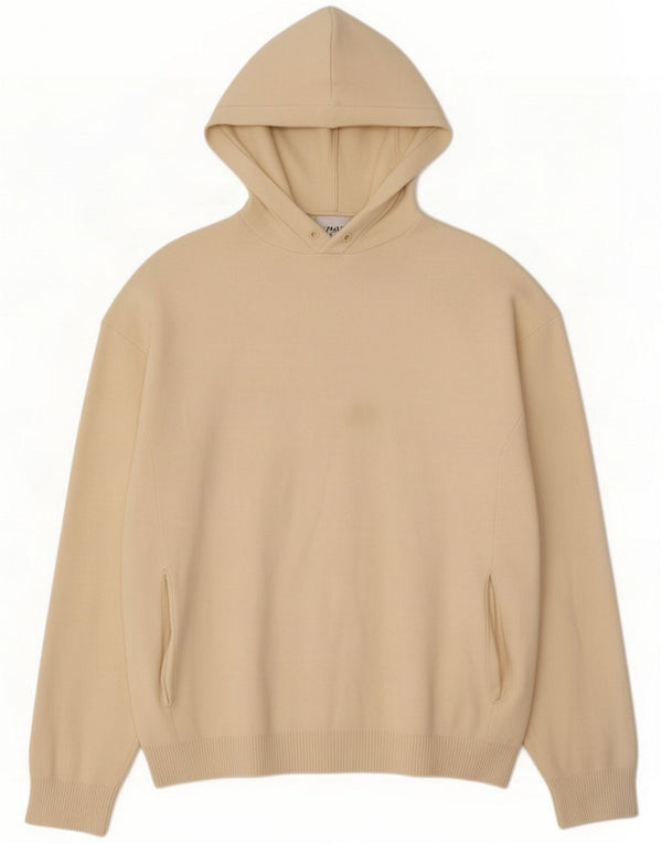 Zara Sweater med hætte til mænd Medium Beige Viscose