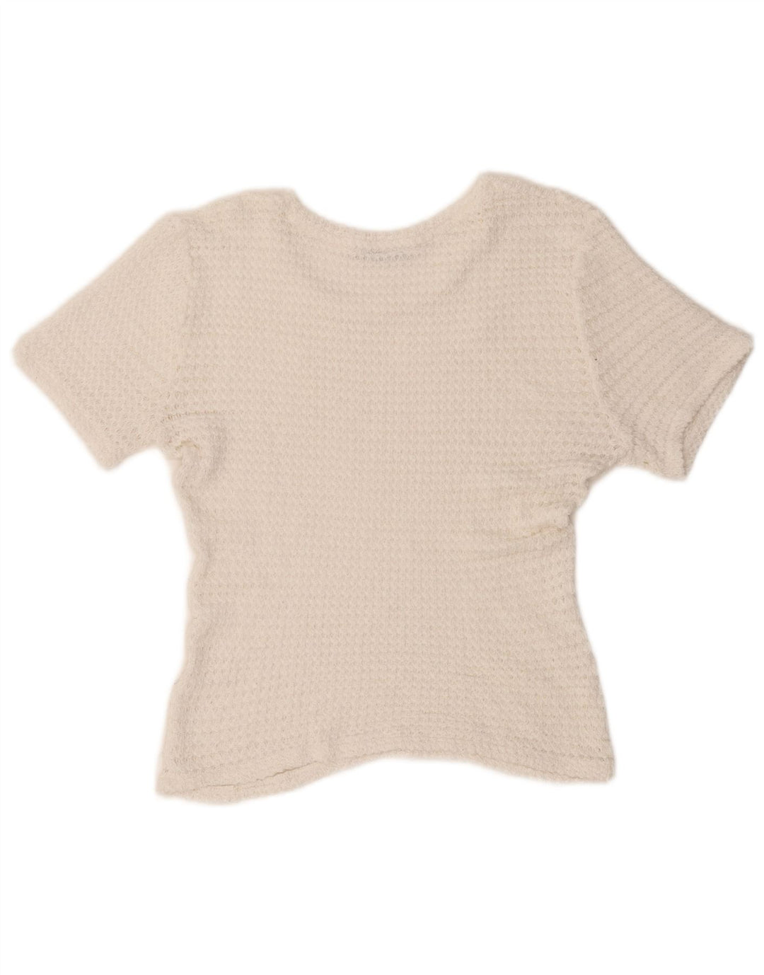 Zara Dame Trafaluc Knit Bluse Top UK 14 Medium White