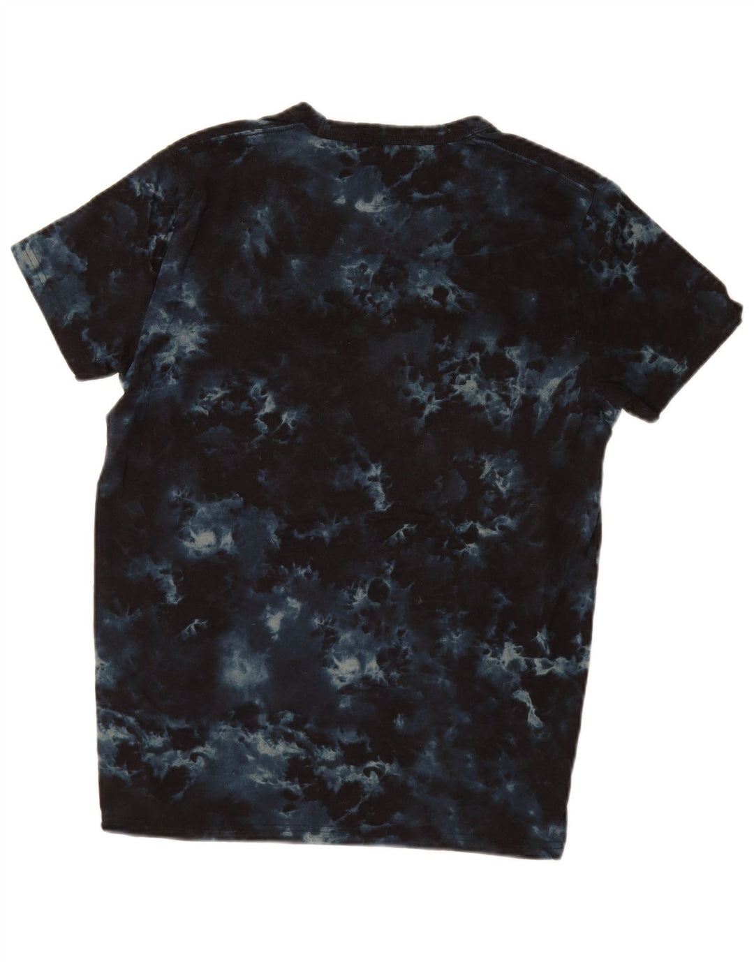 HOLLISTER Herre grafisk T-shirt Top Lille marineblå Tie Dye Bomuld