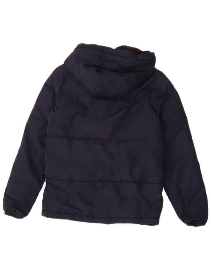 Jack & Jones drenge grafisk polstret hættejakke 11-12 år marineblå
