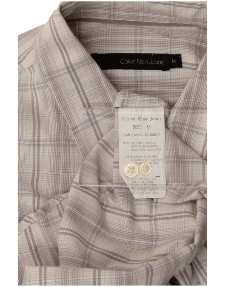 Calvin Klein Jeans Herreskjorte Medium Grey Ternet bomuld