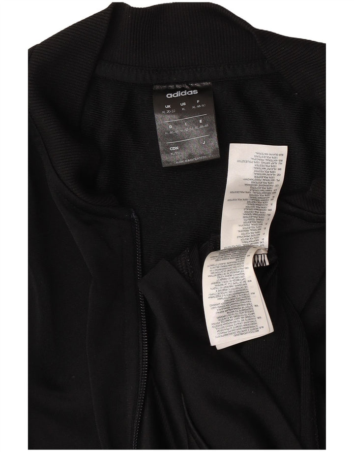 ADIDAS træningsdragt topjakke til kvinder UK 20/22 XL sort polyester