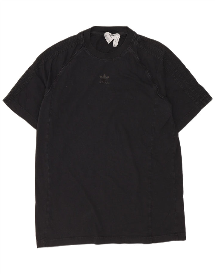 Adidas Herre T-Shirt Top Medium Sort Bomuld