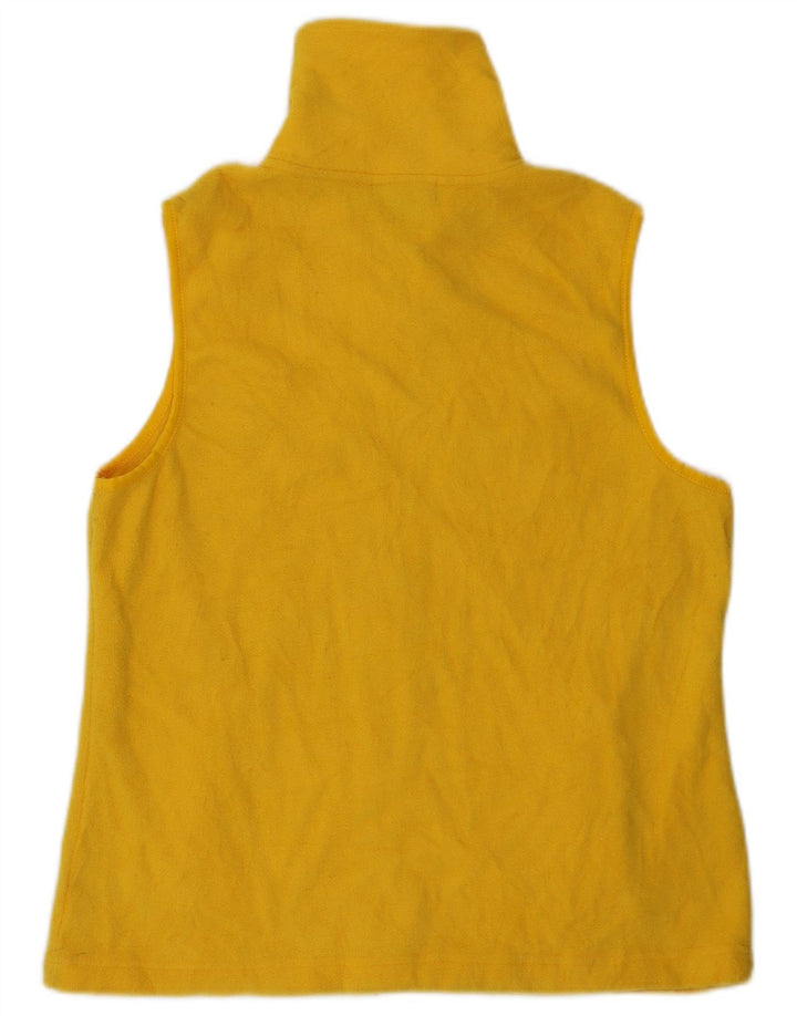 Chaps Dame Fleece Gilet UK 16 Stor Gul Polyester