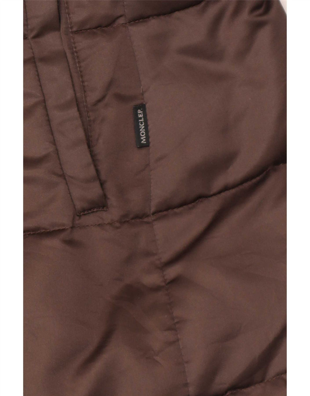 Moncler Dame Polstret Frakke Størrelse 3 Large Brun