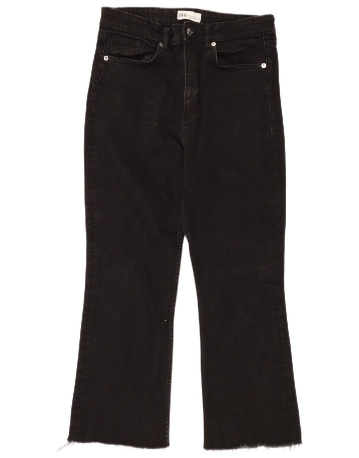 Zara Dame Bootcut Jeans EU 44 XL W34 L25 Sort