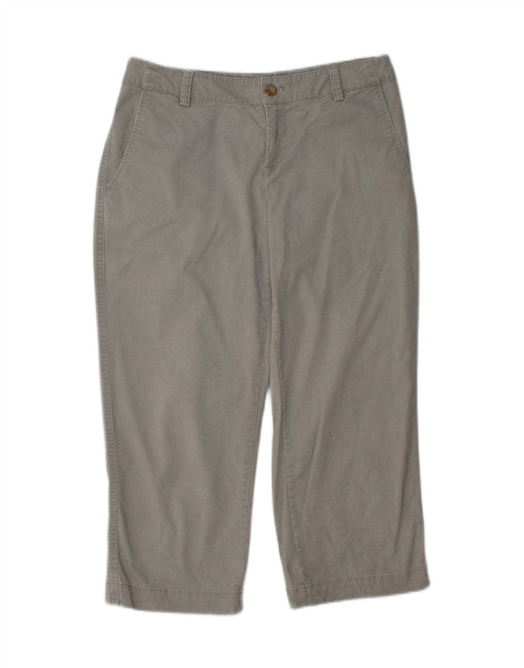 EDDIE BAUER Womens Capri Chino Trousers US 6 Medium W30 L22 Grey Cotton Vintage Eddie Bauer and Second-Hand Eddie Bauer from Messina Hembry 