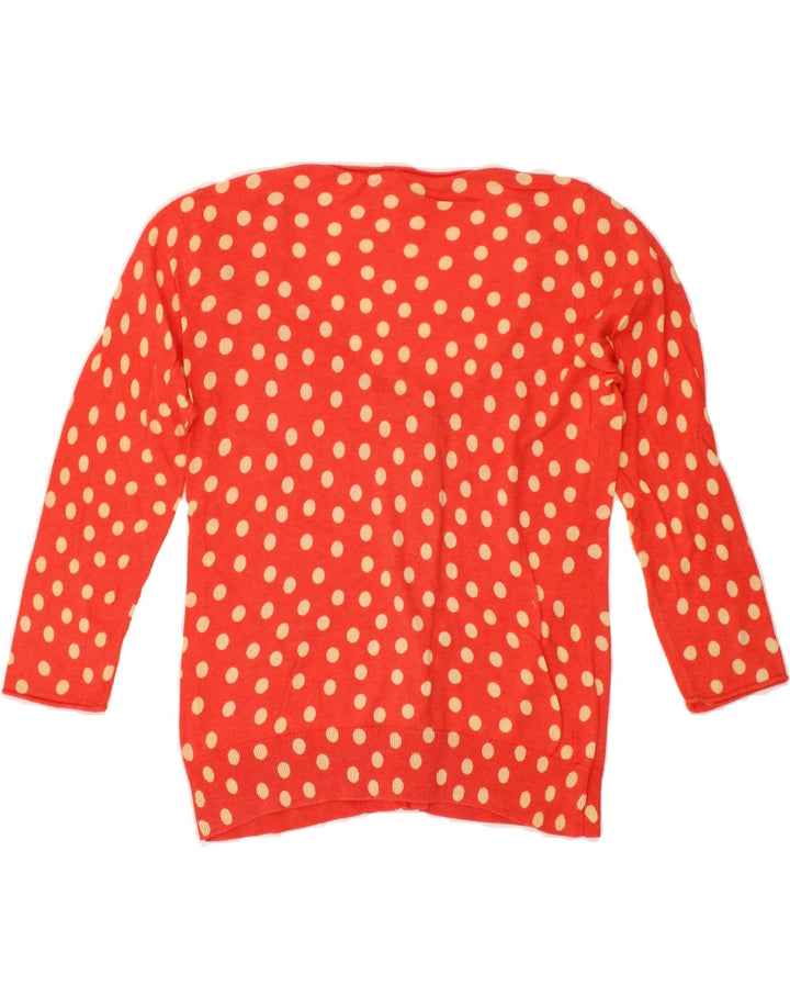 WHITE STUFF Girls Cardigan Sweater 11-12 Years Red Polka Dot Vintage White Stuff and Second-Hand White Stuff from Messina Hembry 