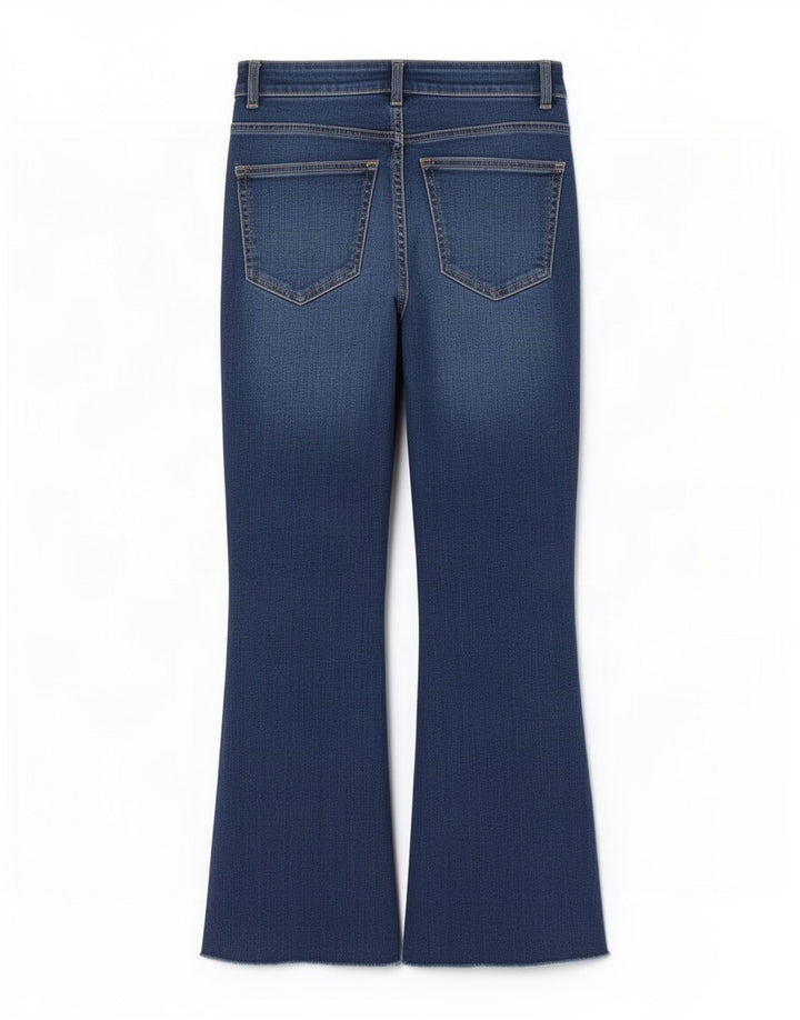 Zara Dame Flared Jeans EU 34 2XS W24 L25 Blå