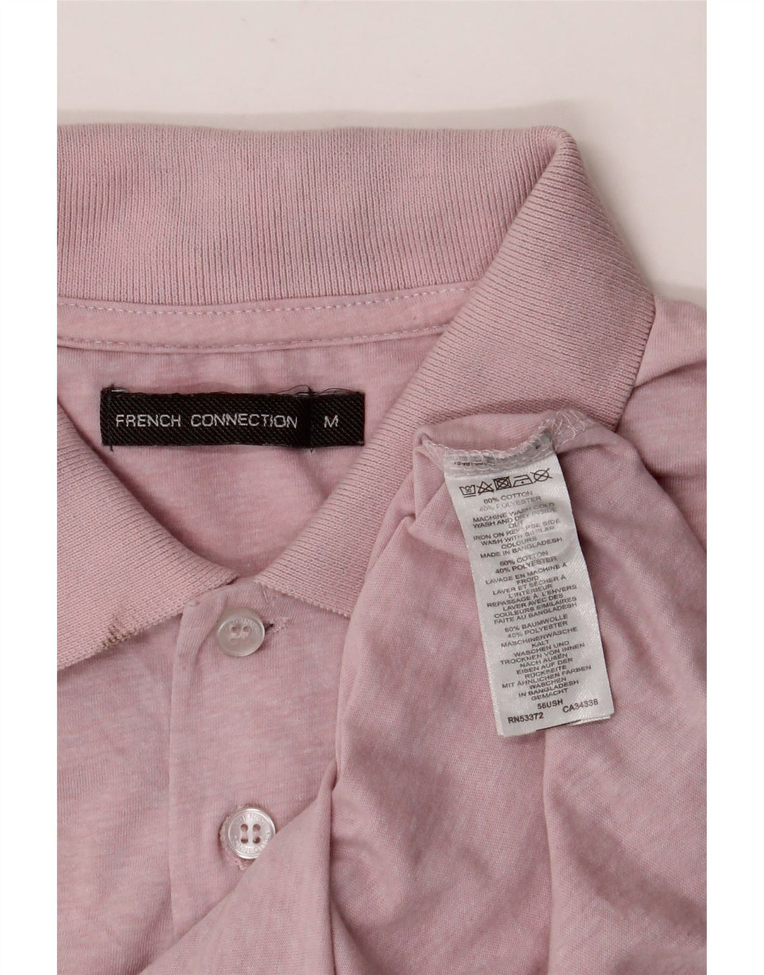FRANSK FORBINDELSE Herre poloshirt Medium Pink Bomuld