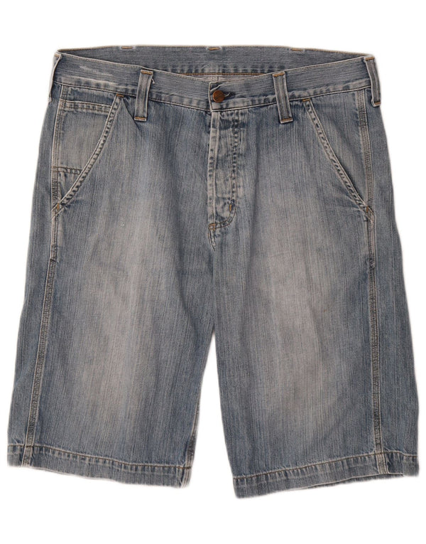 CARHARTT Herre Bermuda Denim Shorts W30 Medium Blue Bomuld