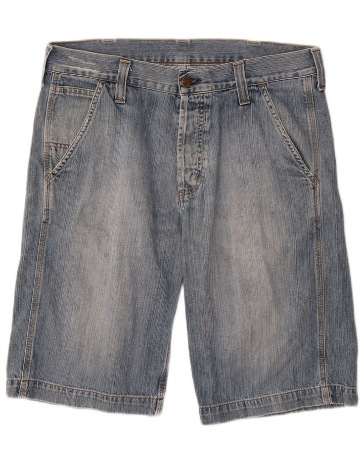 CARHARTT Herre Bermuda Denim Shorts W30 Medium Blue Bomuld