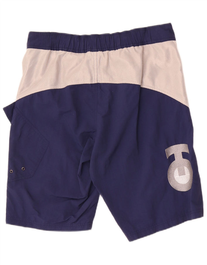 Coast Herre grafiske svømmeshorts Små marineblå Colourblock Polyamid
