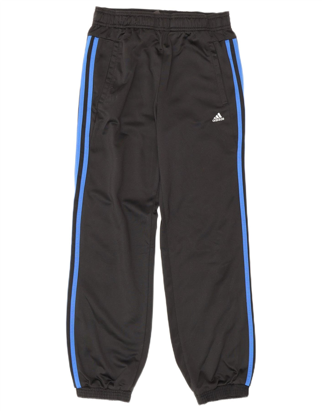Adidas Drenge Træningsdragt Bukser Joggers 11-12 År Sort Polyester
