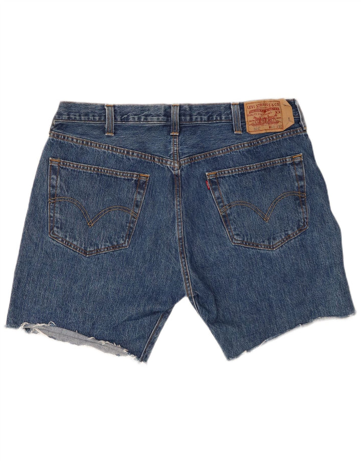Levi's Herre 501 denimshorts W40 XL Blå Bomuld
