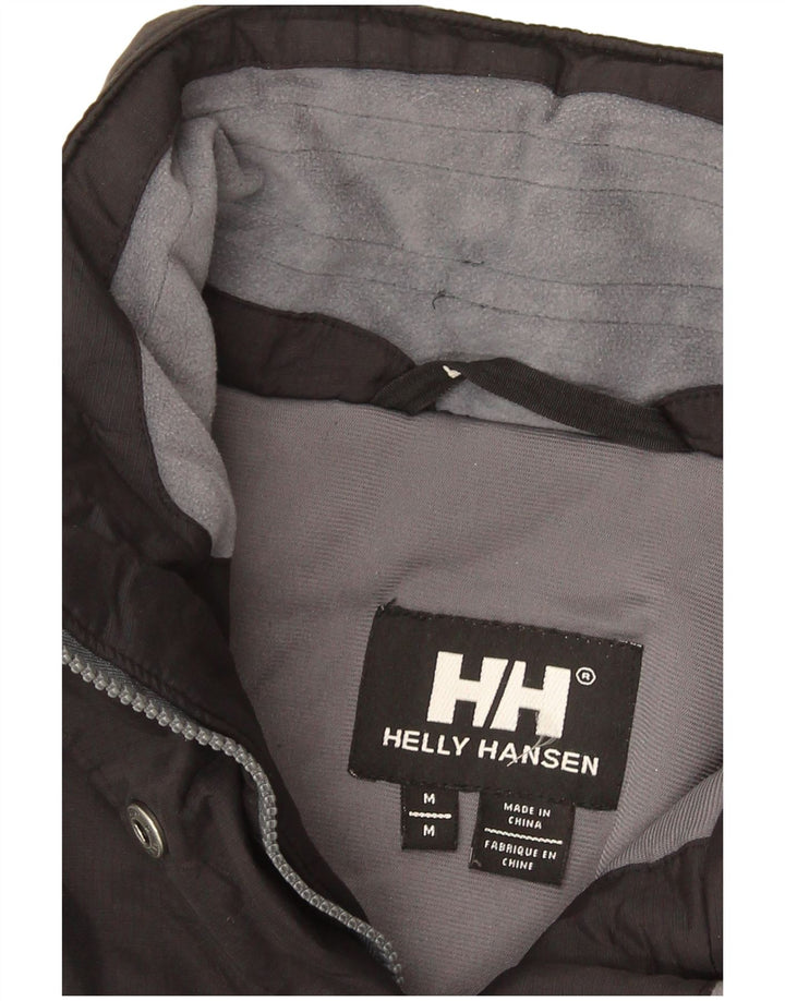 Helly Hansen Dame Windbreaker Jacket UK 38 Medium Black Colourblock Nylon