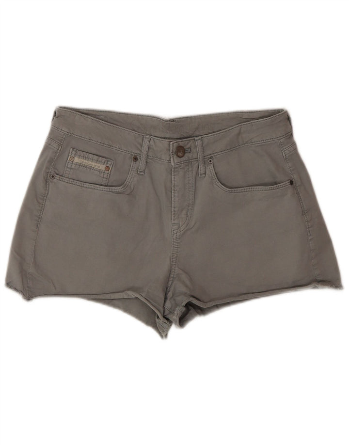Calvin Klein Dame High Waist Hot Pants W27 Small Grey Bomuld