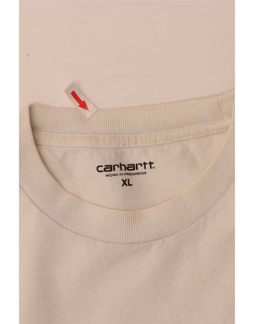 Carhartt Herre Grafisk T-Shirt Top XL Hvid Bomuld