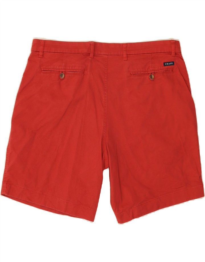 CHAPS Mens Chino Shorts W38 XL Red Cotton Vintage Chaps and Second-Hand Chaps from Messina Hembry 