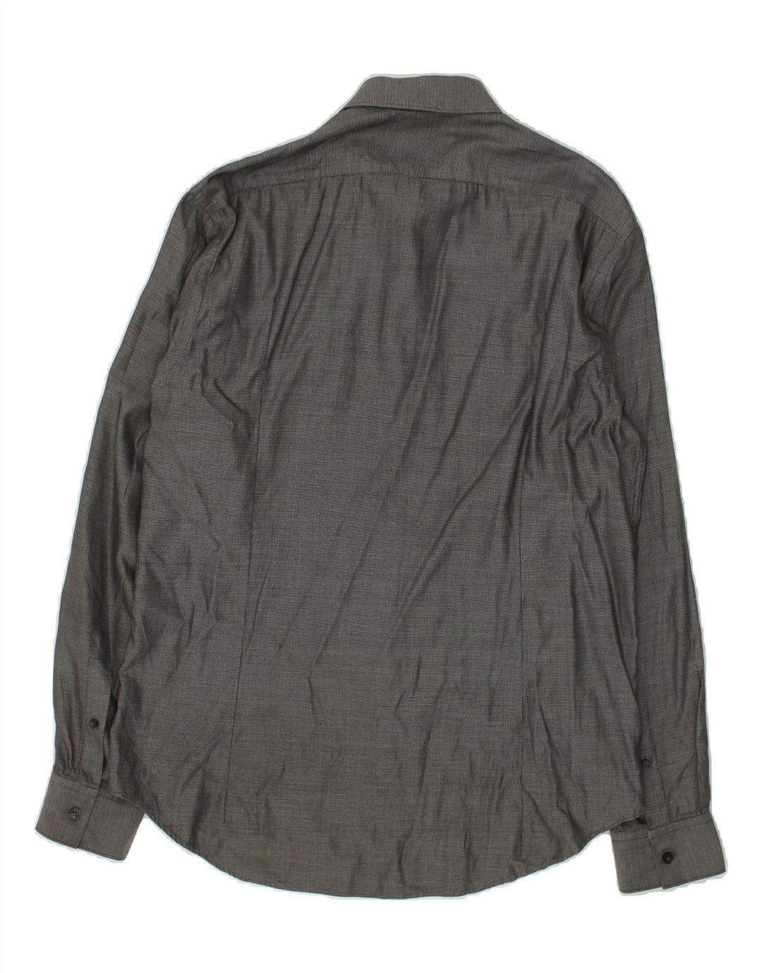 CALVIN KLEIN Mens Shirt Size 41 16 Large Grey Cotton | Vintage Calvin Klein | Thrift | Second-Hand Calvin Klein | Used Clothing | Messina Hembry 