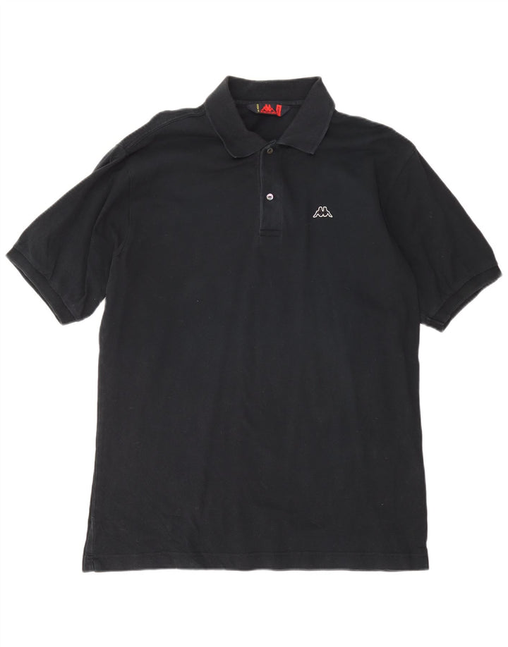 KAPPA herre poloshirt XL sort bomuld