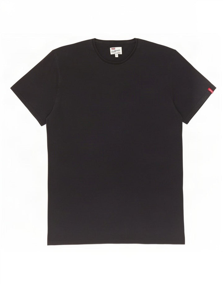 Levi's Herre T-Shirt Top Stor Sort Bomuld