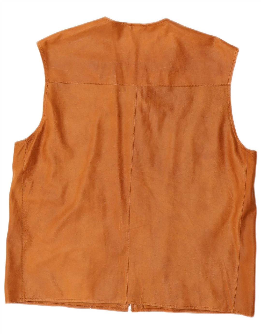 CRISTIANO DI THIENE Herre Læder Utility Gilet IT 50 Stor Brun