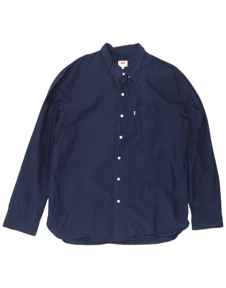 Levi's herreskjorte XL marineblå
