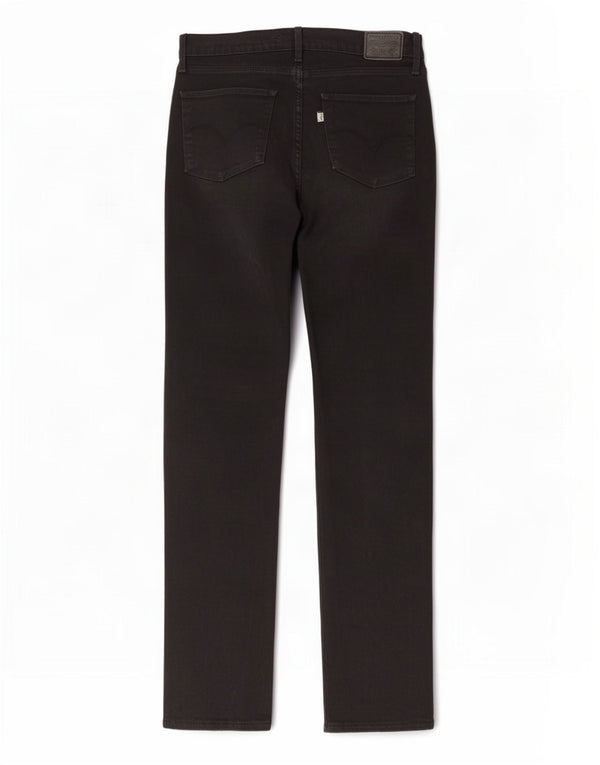 Levi's Womens 724 Højtaljede lige jeans W30 L30 sort bomuld